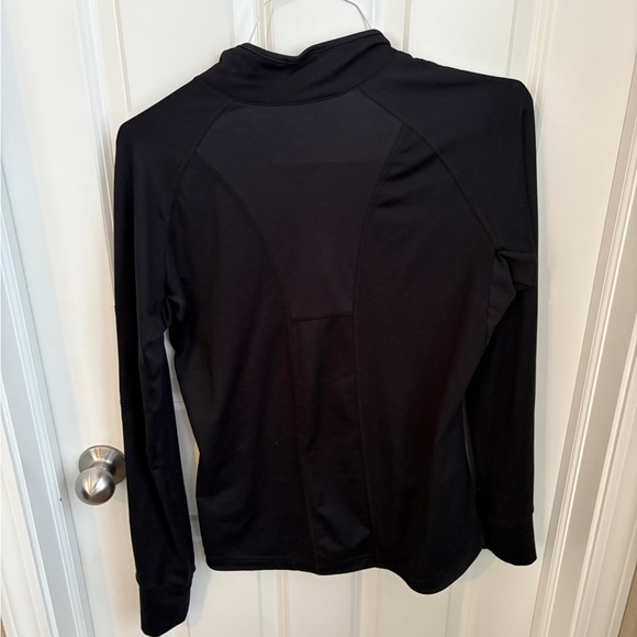 Reebok Women’s Athletic Fitted Quarter Zip Black Women’s Medium - Picture 4 of 5
